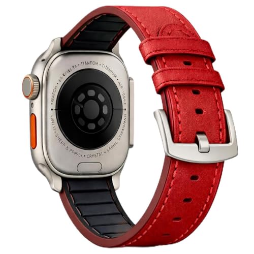 Bracelet Compatible avec Apple Watch Cuir Véritable - Navorenth