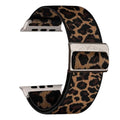 Bracelet compatible avec Apple Watch Léopard Nylon Tressé - Navorenth
