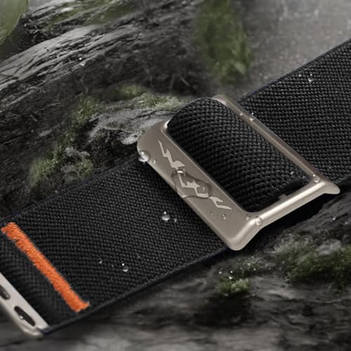 Bracelet compatible avec Apple Watch Léopard Nylon Tressé - Navorenth