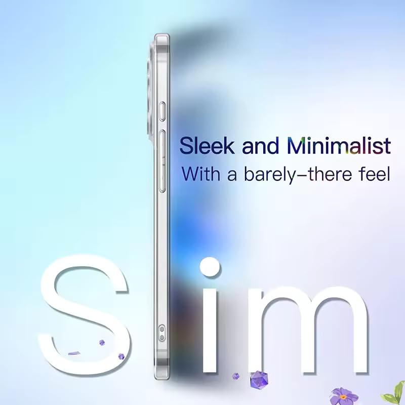 Coque pour iPhone 17, Compatible avec MagSafe, Anti-Jaunissement, Protection Antichoc Militaire, HD Clair Étui de Téléphone, Dos Transparent Anti-Rayures Housse - Navorenth